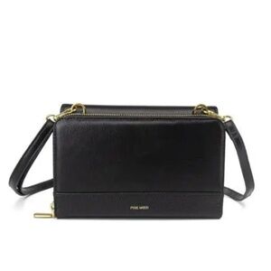 PIXIE MOOD – Jane 2-in-1 recycled vegan leather crossbody | Black *